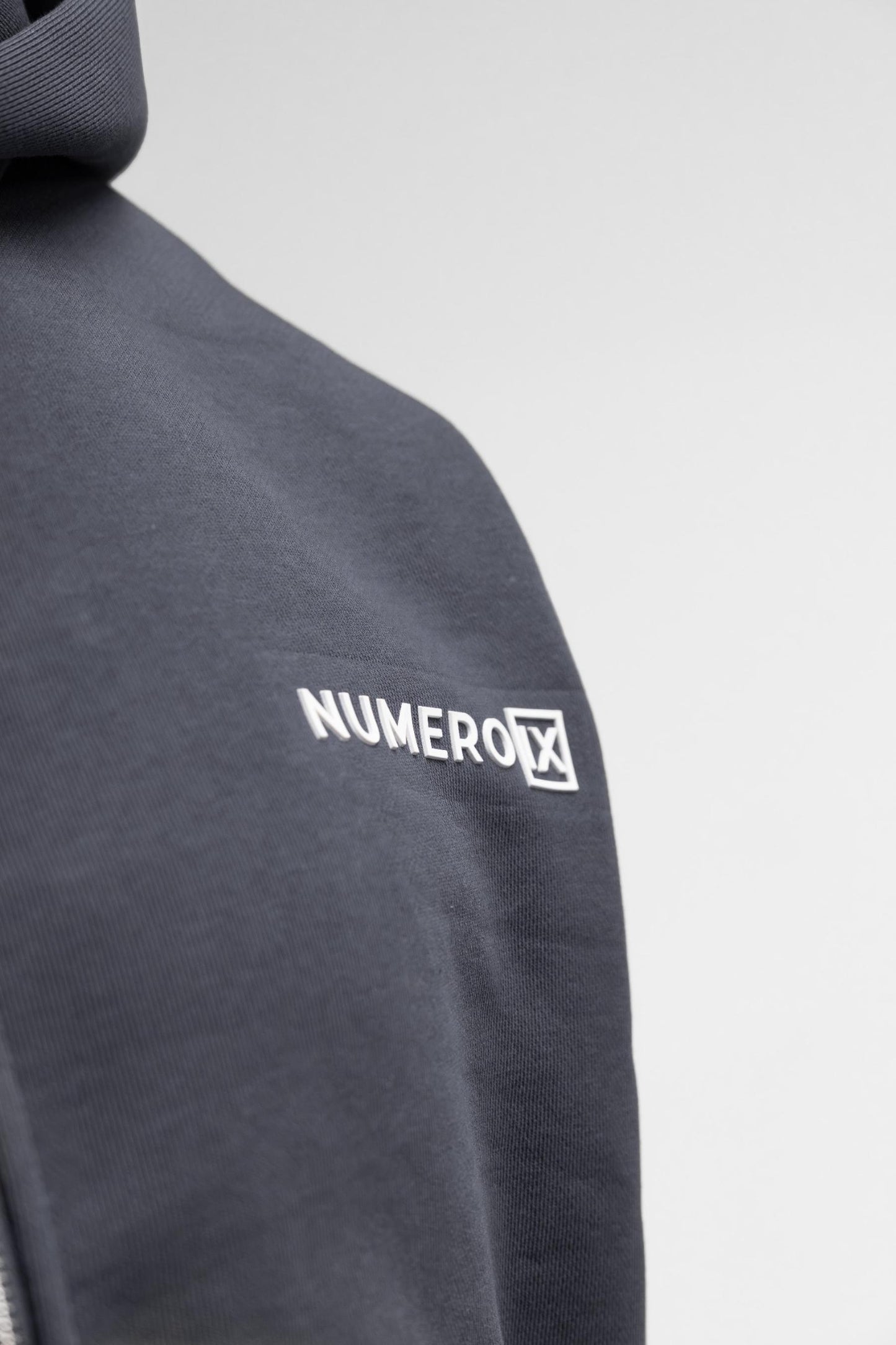 Stone Grey IX Zip Hoodie