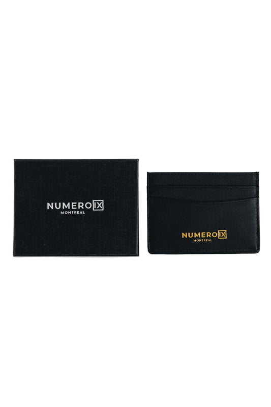 IX gold embossed card holder