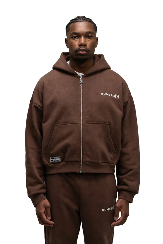 Terra Brown IX Zip Hoodie