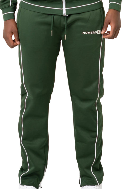 Monaco green track pants